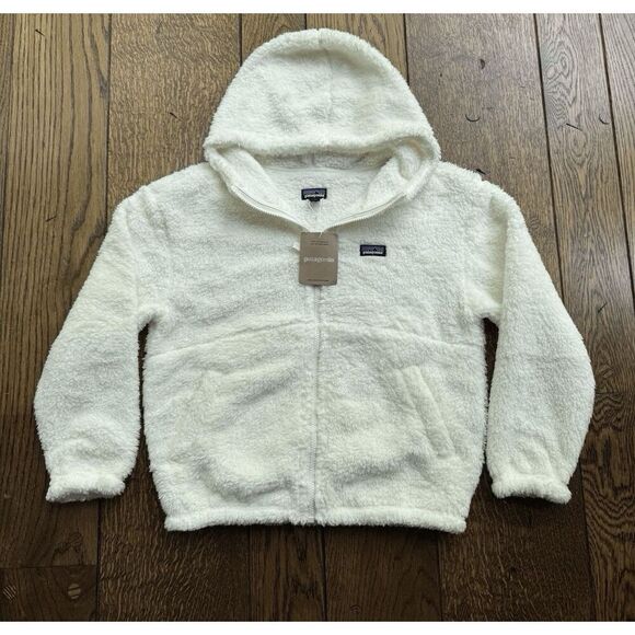 Patagonia Kids Los Gatos Hoody Jacket Birch White NWT Size Small 7-8 - Picture 1 of 10